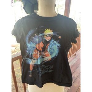 Naruto Shippuden Energy Blast Shonen Jump Juvenille Small (4) Distressed Black